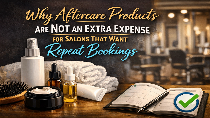 Why Aftercare Products Are Not an Extra Expense for Salons That Want Repeat Bookings